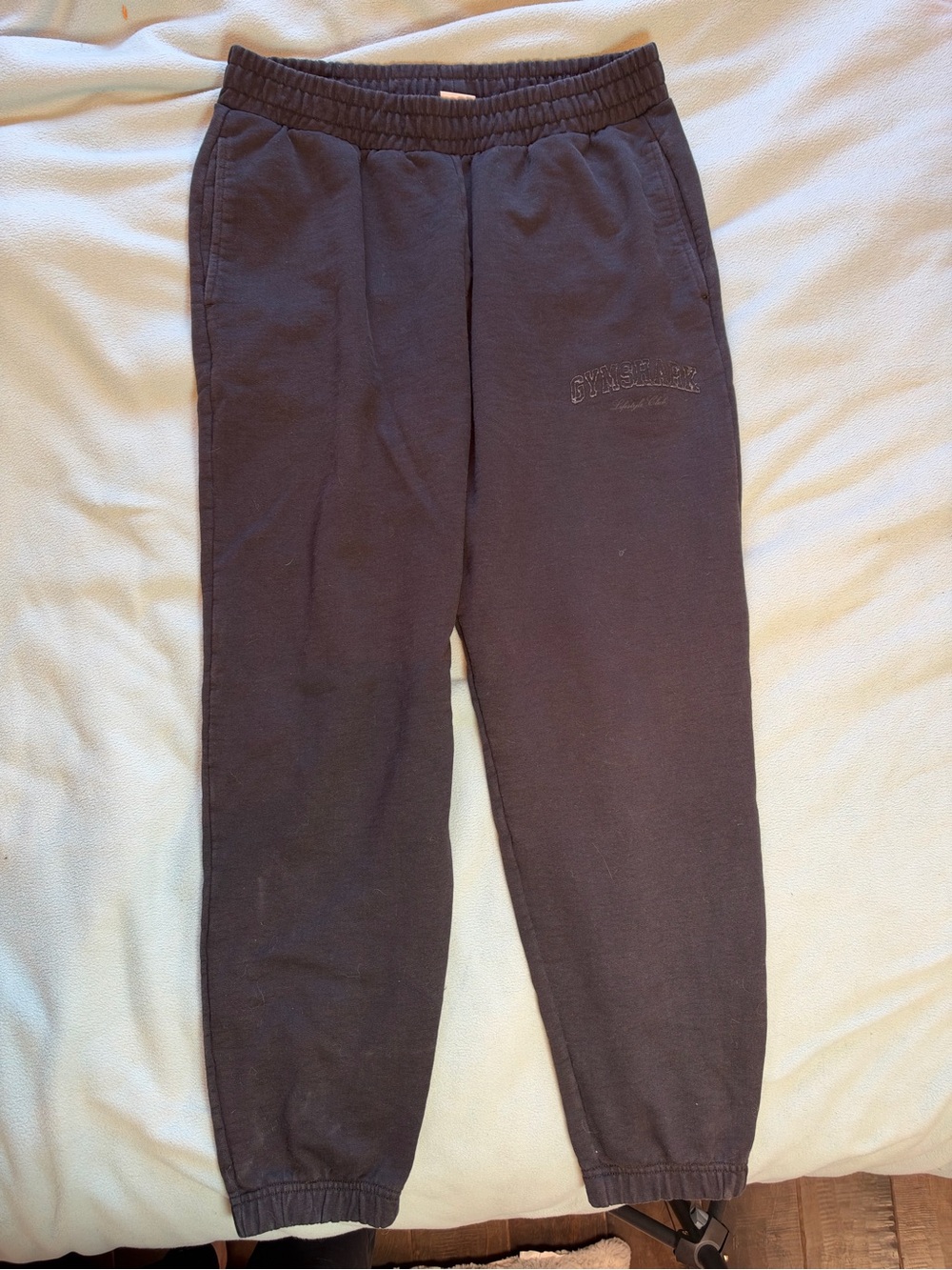 Gymshark Men’s Black Sweatpants with Subtle Logo